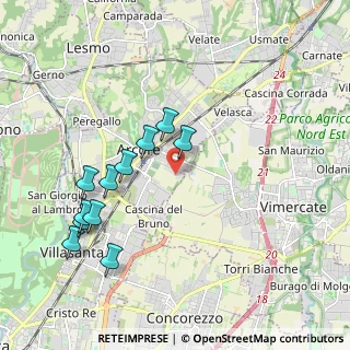 Mappa Via Polini, 20862 Arcore MB, Italia (2.02455)
