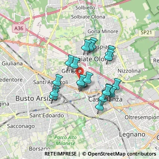 Mappa Via Milano, 21057 Olgiate Olona VA, Italia (1.404)