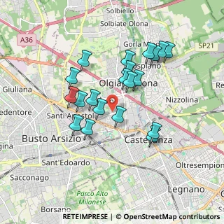 Mappa Via Milano, 21057 Olgiate Olona VA, Italia (1.5815)