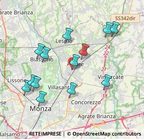 Mappa Via Gaetano Donizetti, 20862 Arcore MB, Italia (3.86)