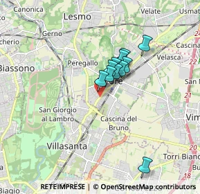 Mappa Via Gaetano Donizetti, 20862 Arcore MB, Italia (1.17455)