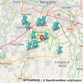 Mappa Via Brigata Alpina Orobica, 24040 Comun nuovo BG, Italia (3.27071)