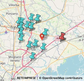 Mappa Via Pozzetto, 31056 Roncade TV, Italia (6.977)