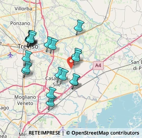 Mappa Via Pozzetto, 31056 Roncade TV, Italia (7.5925)