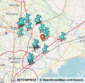 Mappa Via Pozzetto, 31056 Roncade TV, Italia (6.616)