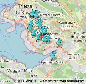 Mappa Via San Pantaleone, 34148 Trieste TS, Italia (1.19571)