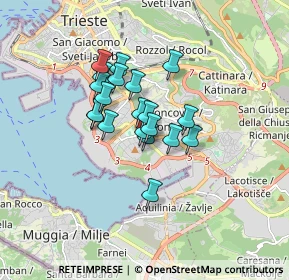 Mappa Via San Pantaleone, 34148 Trieste TS, Italia (1.145)