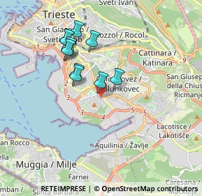 Mappa Via San Pantaleone, 34148 Trieste TS, Italia (1.60909)