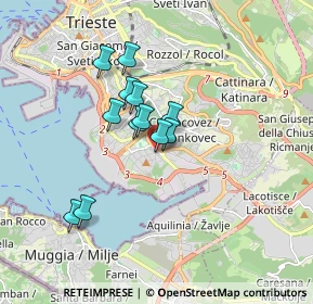 Mappa Via San Pantaleone, 34148 Trieste TS, Italia (1.29083)