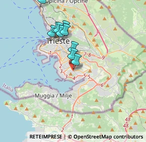 Mappa Via San Pantaleone, 34148 Trieste TS, Italia (3.63182)