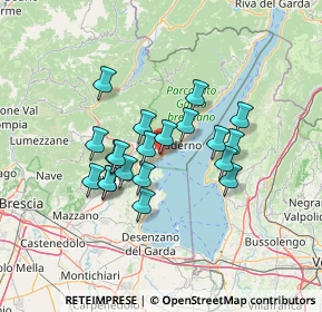 Mappa Via Cornella, 25083 Gardone Riviera BS, Italia (10.7275)