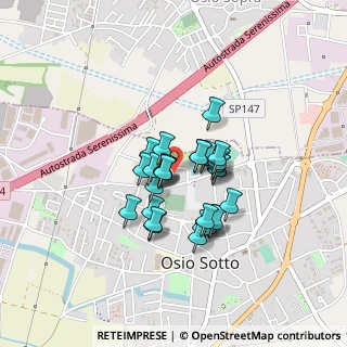 Mappa Via delle Industrie, 24046 Osio Sotto BG, Italia (0.28621)
