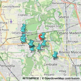 Mappa 20020 Villaggio Brollo MI, Italia (1.65643)