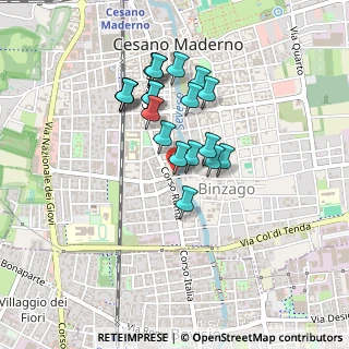 Mappa Via Dante, 20811 Cesano Maderno MB, Italia (0.361)