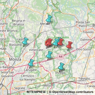 Mappa Via Cervino, 20882 Bellusco MB, Italia (5.81083)