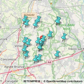 Mappa Via Cervino, 20882 Bellusco MB, Italia (3.388)