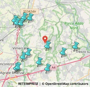 Mappa Via Cervino, 20882 Bellusco MB, Italia (5.00214)
