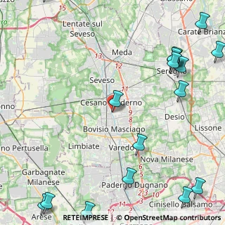 Mappa Via Cavour, 20811 Cesano Maderno MB, Italia (6.77588)