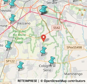 Mappa Via Pradone, 24050 Zanica BG, Italia (7.12889)
