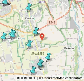 Mappa Via Pradone, 24050 Zanica BG, Italia (3.16412)
