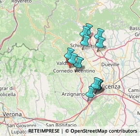 Mappa Via Vittorio Alfieri, 36073 Cornedo Vicentino VI, Italia (11.08786)
