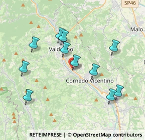 Mappa Via Vittorio Alfieri, 36073 Cornedo Vicentino VI, Italia (3.82)