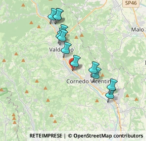 Mappa Via Vittorio Alfieri, 36073 Cornedo Vicentino VI, Italia (3.46833)