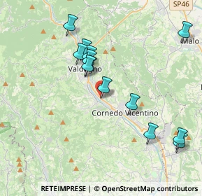 Mappa Via Vittorio Alfieri, 36073 Cornedo Vicentino VI, Italia (3.82538)