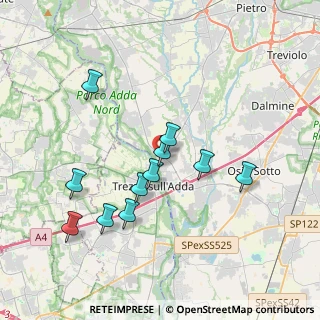 Mappa Via San Matteo, 24042 Capriate San Gervasio BG, Italia (3.50727)