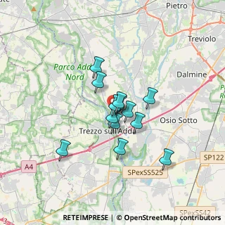Mappa Via San Matteo, 24042 Capriate San Gervasio BG, Italia (2.30923)