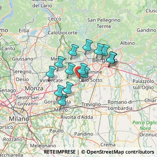 Mappa Via San Matteo, 24042 Capriate San Gervasio BG, Italia (10.12571)