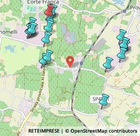 Mappa Via Francesco Foresti, 25046 Corte Franca BS, Italia (1.299)