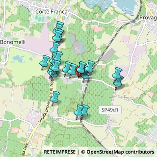 Mappa Via Francesco Foresti, 25046 Corte Franca BS, Italia (0.74815)
