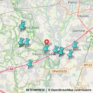 Mappa Via delle Ortensie, 24042 Capriate San Gervasio BG, Italia (4.11833)