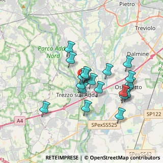 Mappa Capriate S.G. - via Bergamo, 24042 Capriate San Gervasio BG, Italia (3.10105)