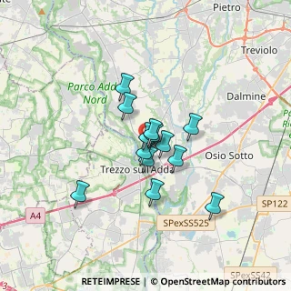 Mappa Via delle Ortensie, 24042 Capriate San Gervasio BG, Italia (2.29923)