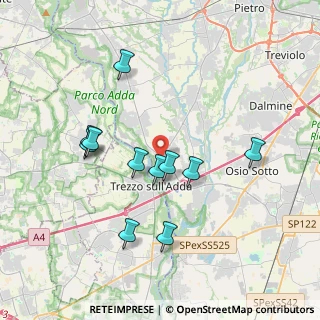 Mappa Via delle Ortensie, 24042 Capriate San Gervasio BG, Italia (3.47091)