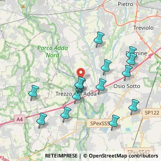Mappa Via delle Ortensie, 24042 Capriate San Gervasio BG, Italia (4.27357)
