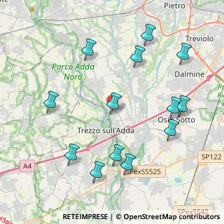Mappa Via delle Ortensie, 24042 Capriate San Gervasio BG, Italia (4.60615)
