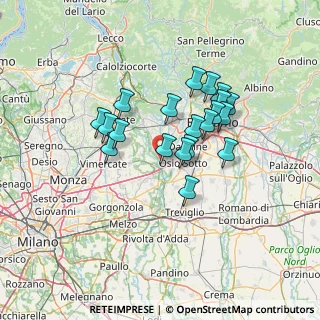 Mappa Via delle Ortensie, 24042 Capriate San Gervasio BG, Italia (11.1295)