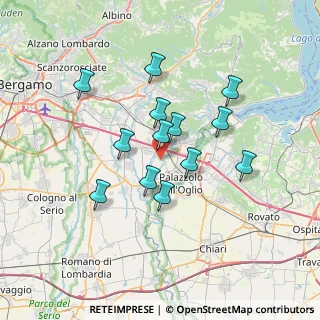 Mappa Via G. Scirea, 24060 Telgate BG, Italia (5.87077)