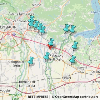 Mappa Via G. Scirea, 24060 Telgate BG, Italia (7.455)