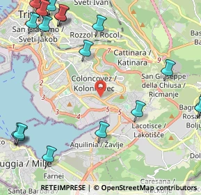 Mappa Via dei Gravisi, 34148 Trieste TS, Italia (3.2515)