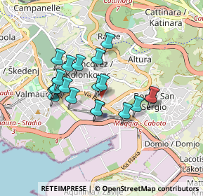 Mappa Via dei Gravisi, 34148 Trieste TS, Italia (0.7155)