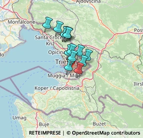 Mappa Via dei Gravisi, 34148 Trieste TS, Italia (8.22857)