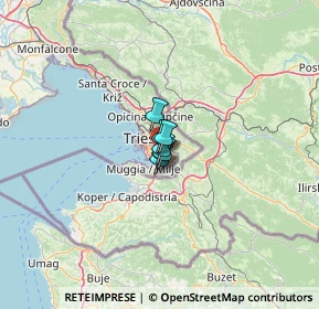 Mappa Via dei Gravisi, 34148 Trieste TS, Italia (42.388)