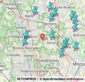 Mappa Via Dolomiti, 20832 Desio MB, Italia (4.59643)