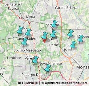 Mappa Via Dolomiti, 20832 Desio MB, Italia (3.52)