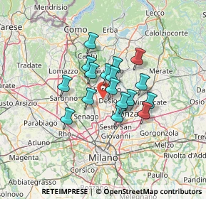 Mappa Via Dolomiti, 20832 Desio MB, Italia (9.01471)