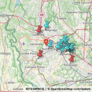 Mappa Via Don Mario Belloli, 21052 Busto Arsizio VA, Italia (6.80333)